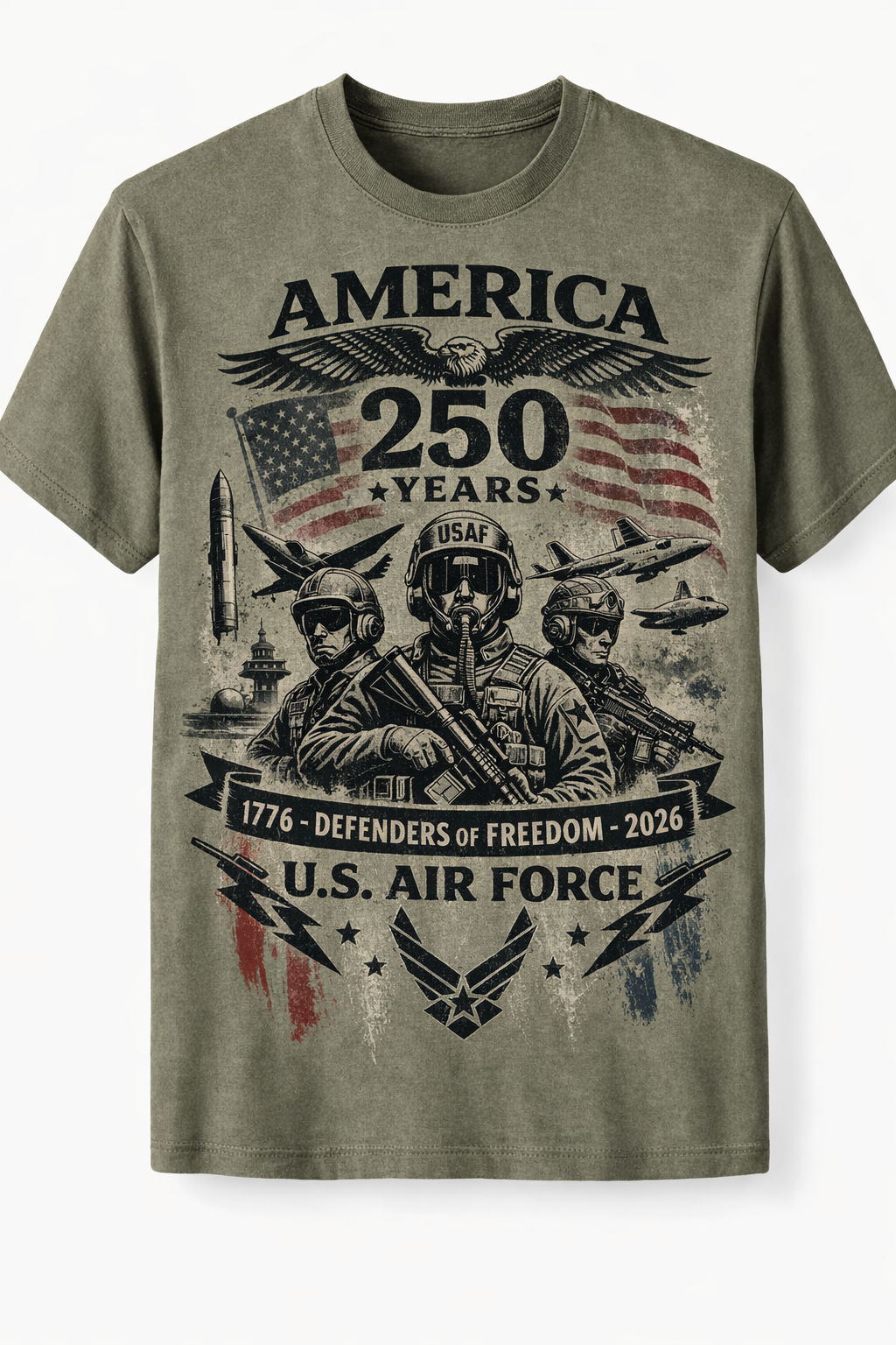 US Air Force America 250th Commemorative T Shirt
