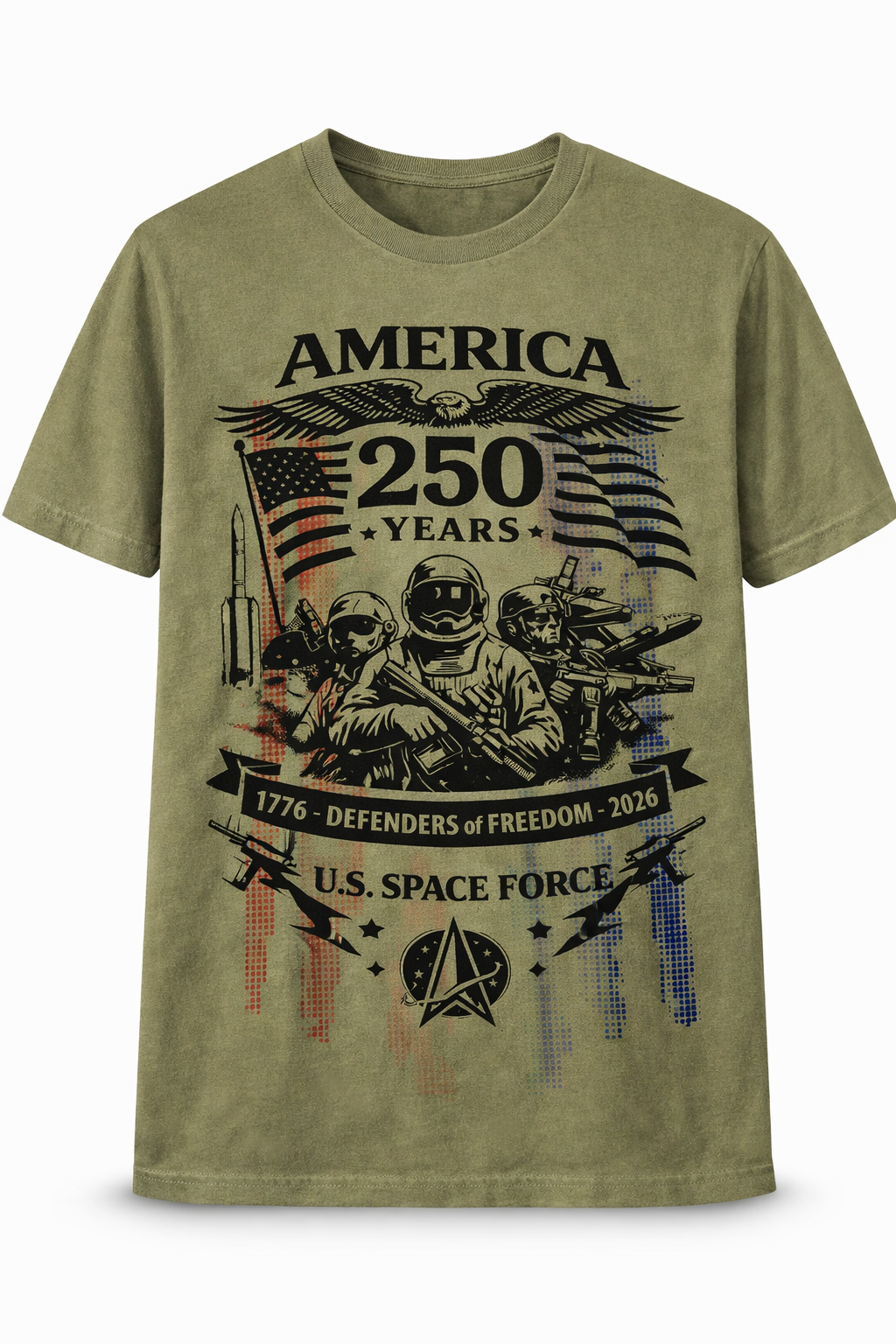 US Space Force America 250th Commemorative T Shirt