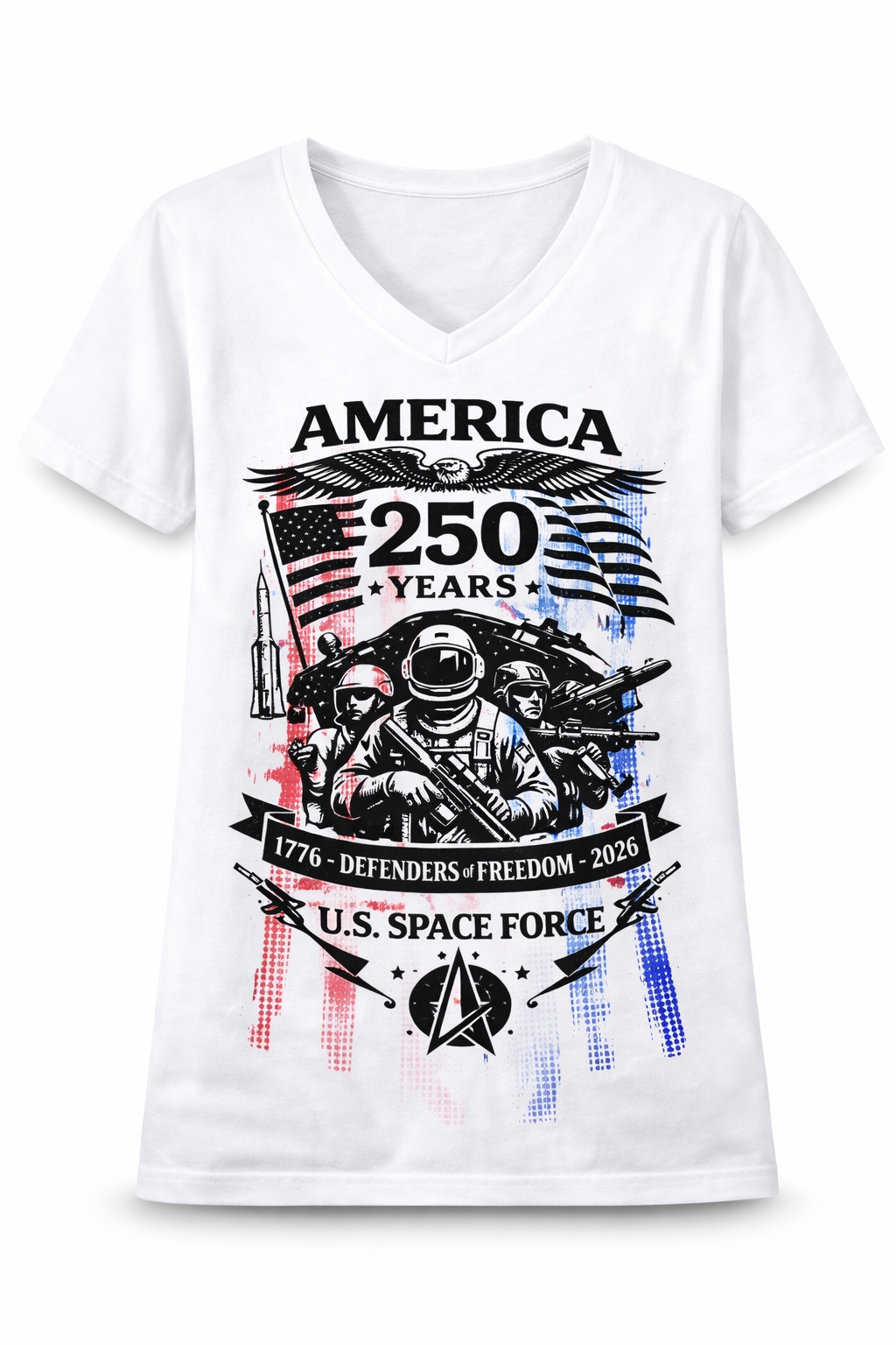 US Space Force America 250th Commemorative T Shirt