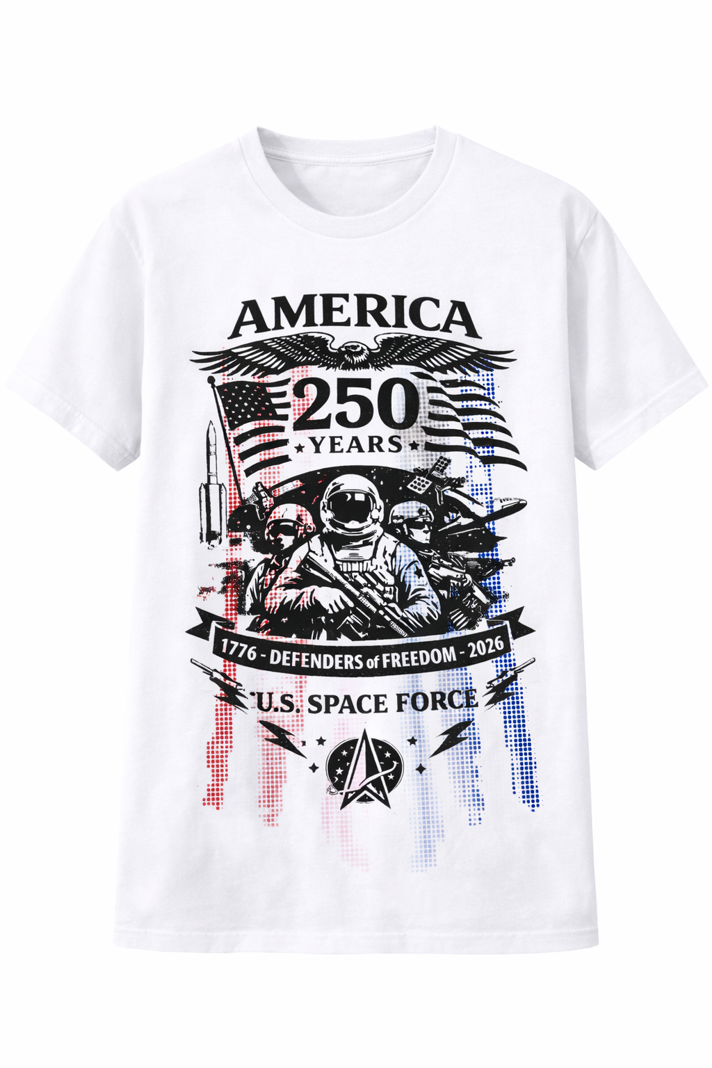 US Space Force America 250th Commemorative T Shirt