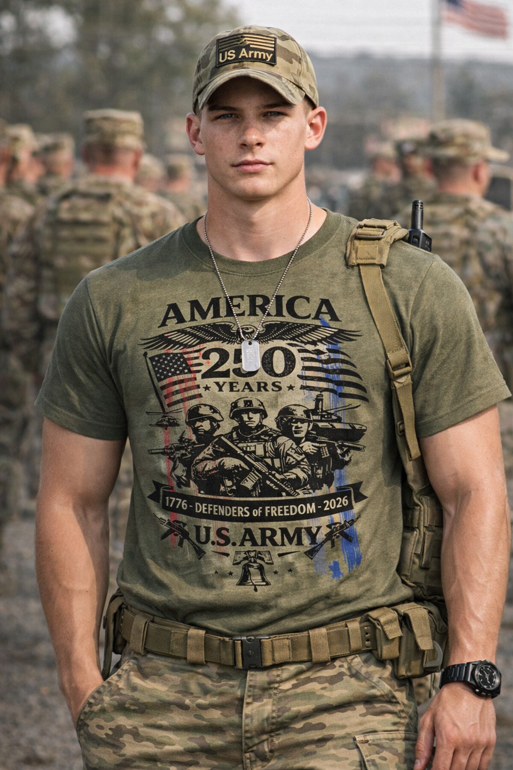 US Army America 250th Commemorative T Shirt