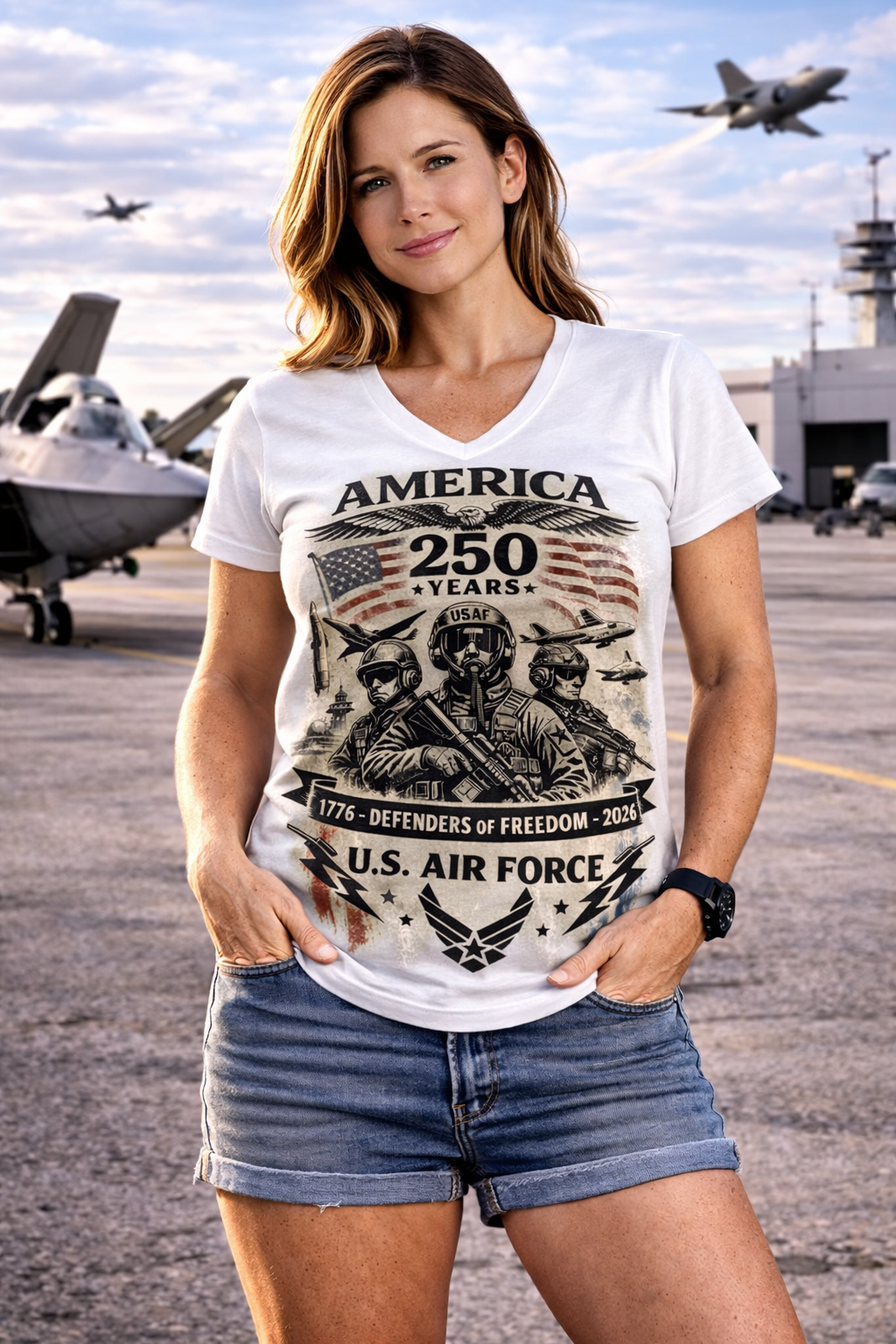 US Air Force America 250th Commemorative T Shirt