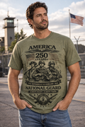 US National Guard America 250th Commemorative T Shirt